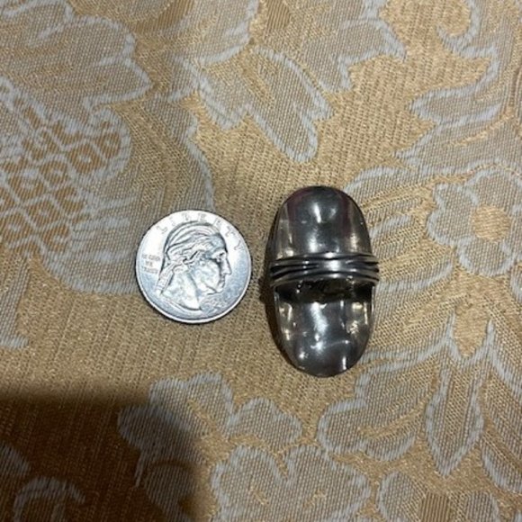 DIDAE Israel 925 Sterling Silver Hammered VTG-RING - Picture 7 of 10